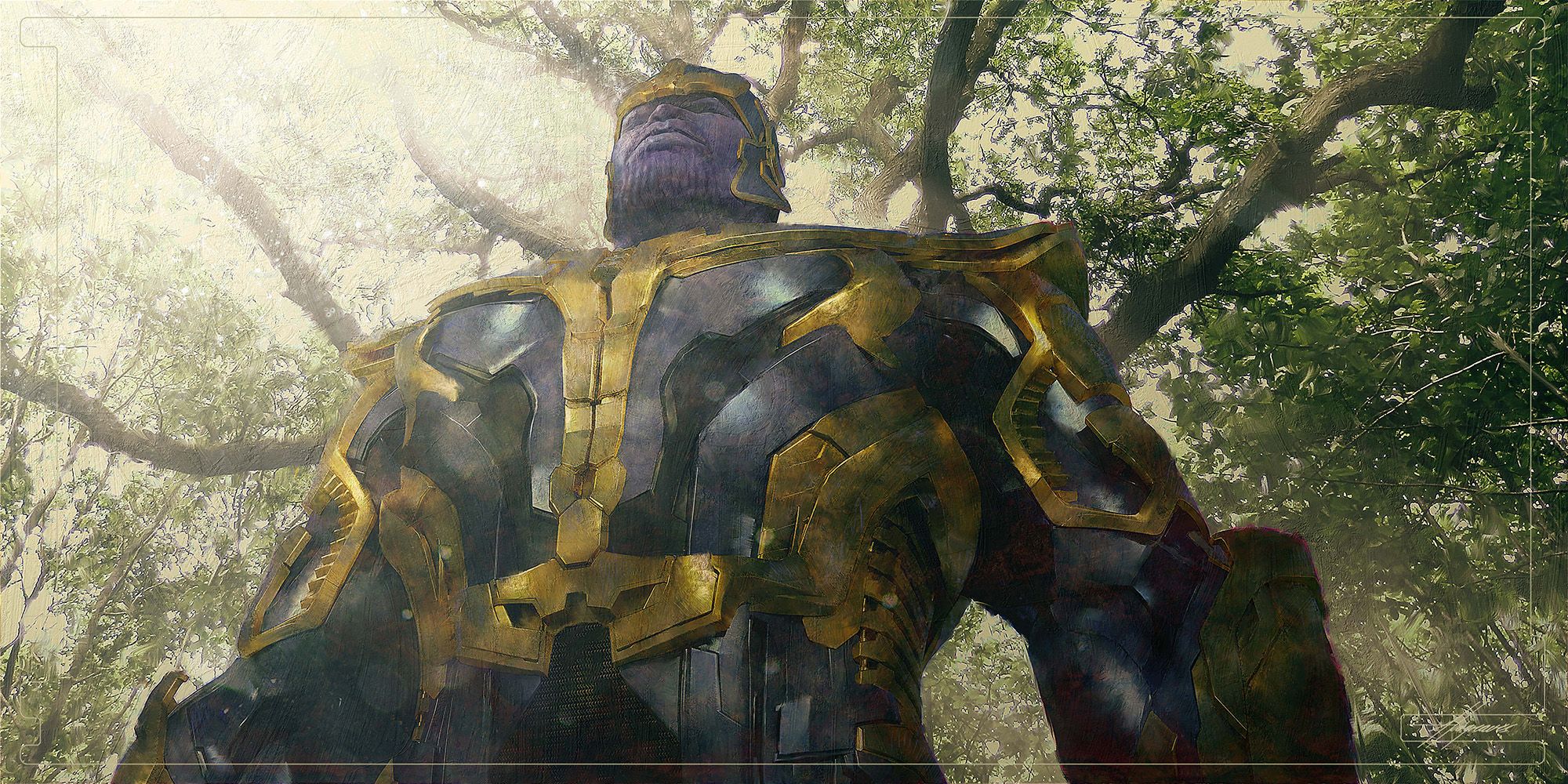 Infinity War concept art - Thanos in Wakanda