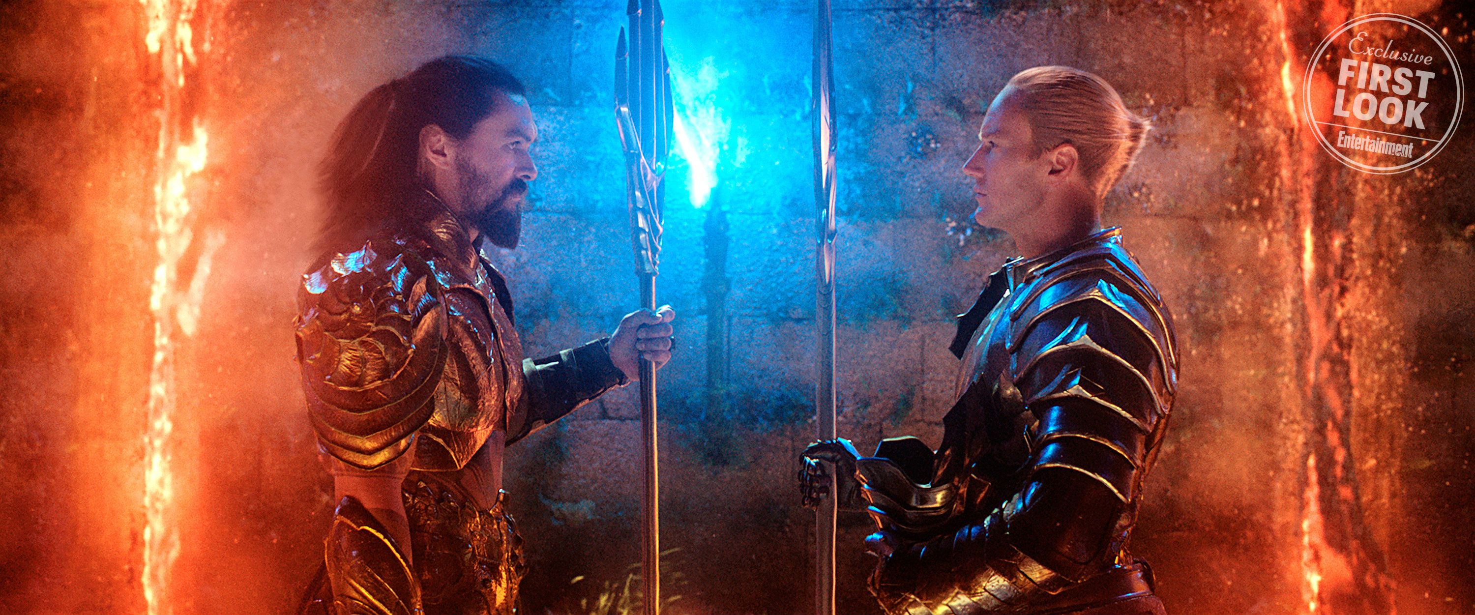 Jason Momoa and Patrick Wilson in Aquaman