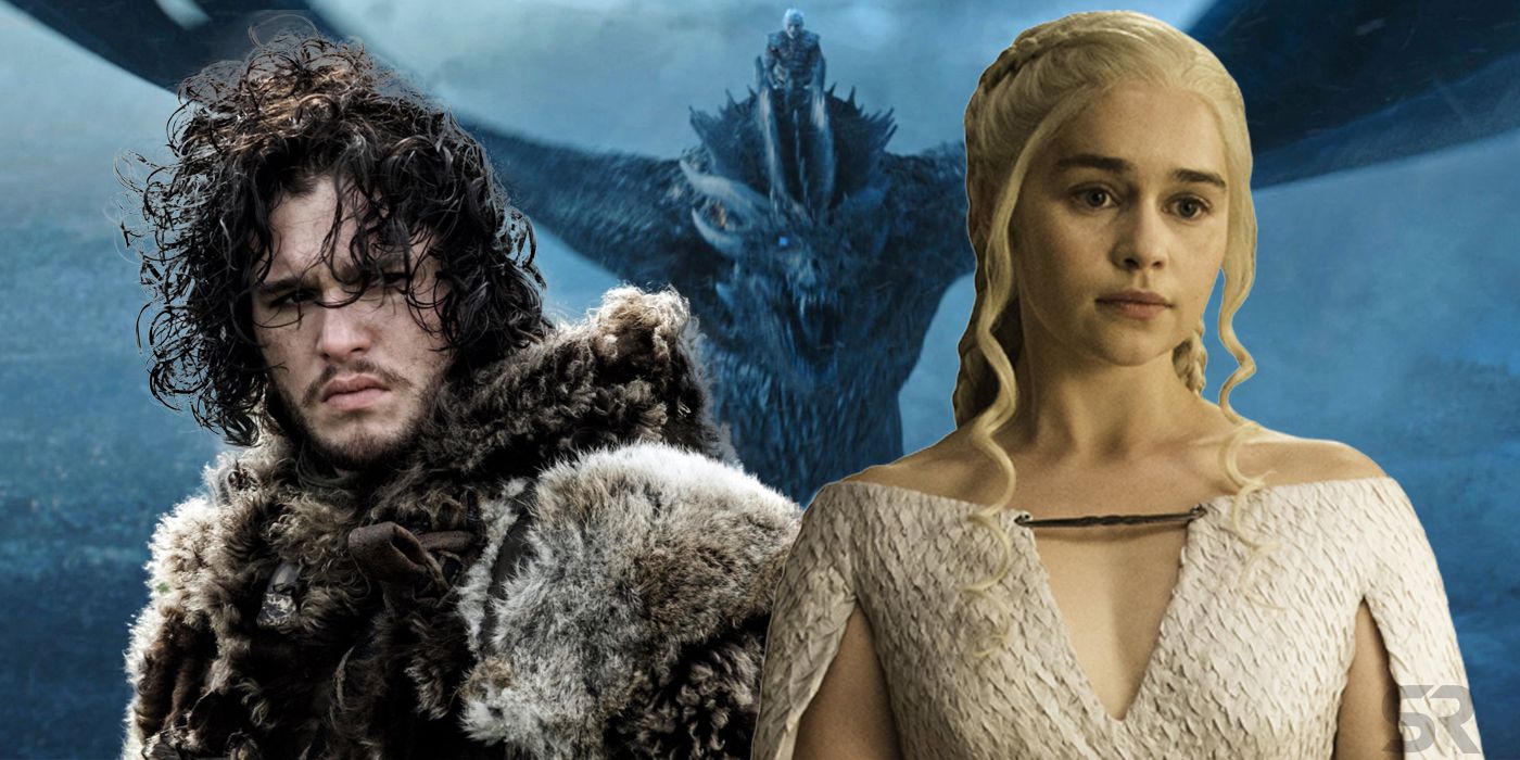 Jon Snow and Daenerys Targaryen in Game of Thrones