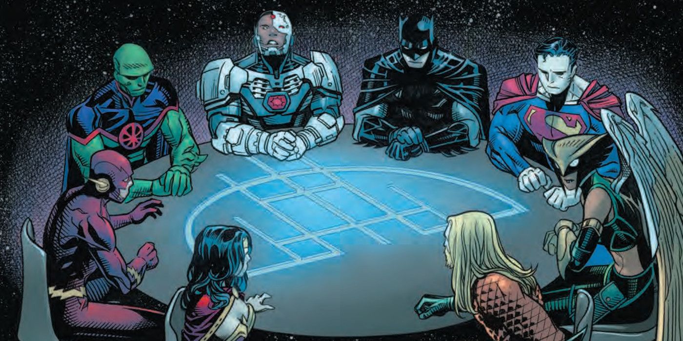Justice League Round Table from Justice League #1