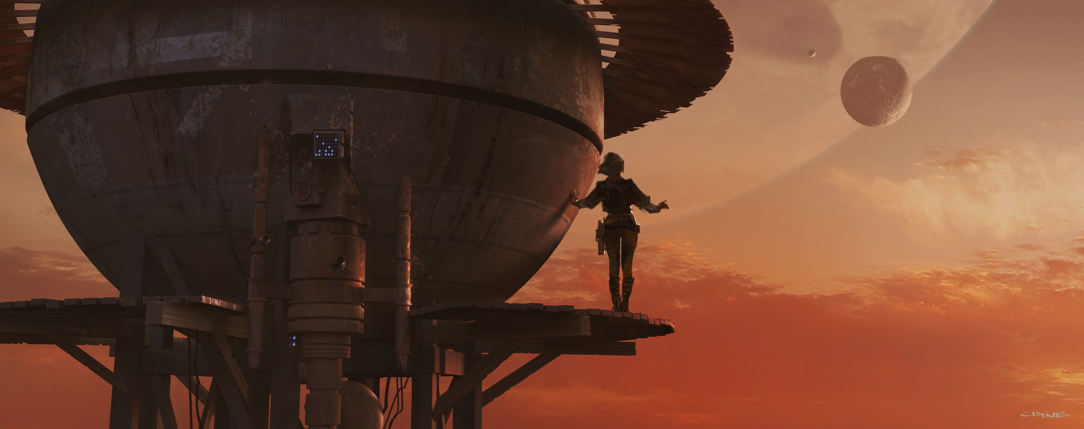 Kira (Rey) Looking At The Sky