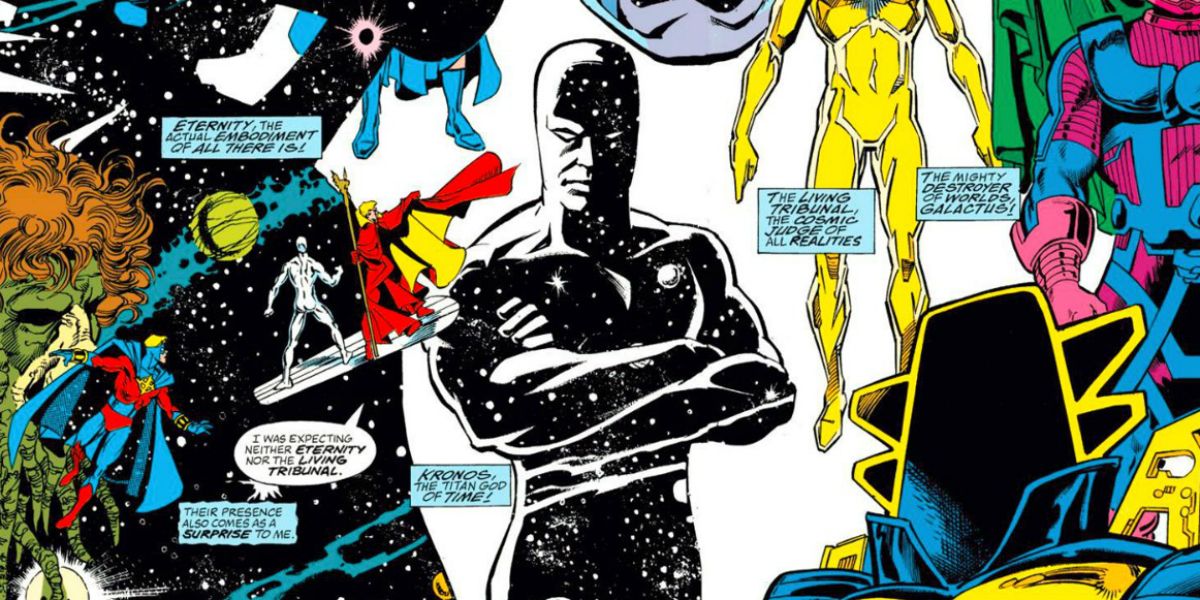 Kronos and other cosmic beings from Marvel Comics