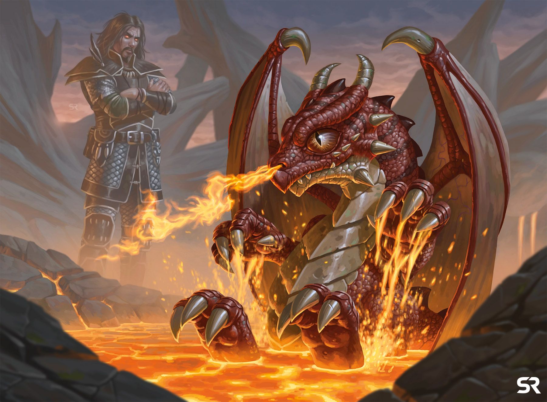Magic Planeswalker 2019 Sarkhans Whelp - Craig J Spearing