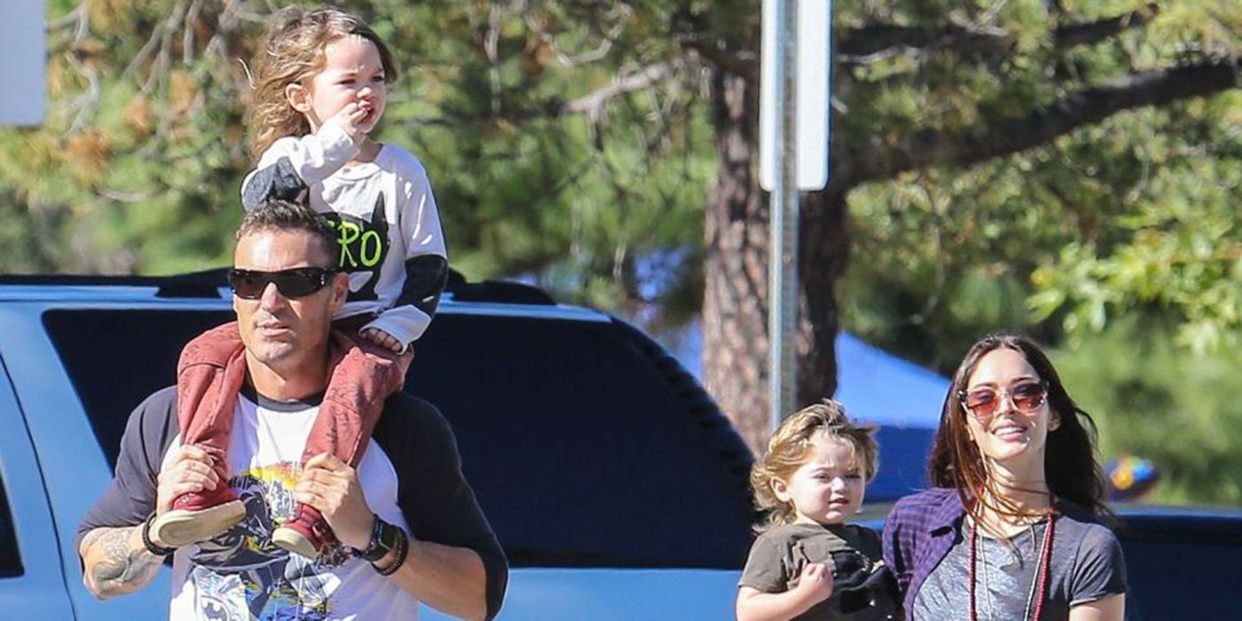 Megan Fox and Brian Austin Green With Their Kids