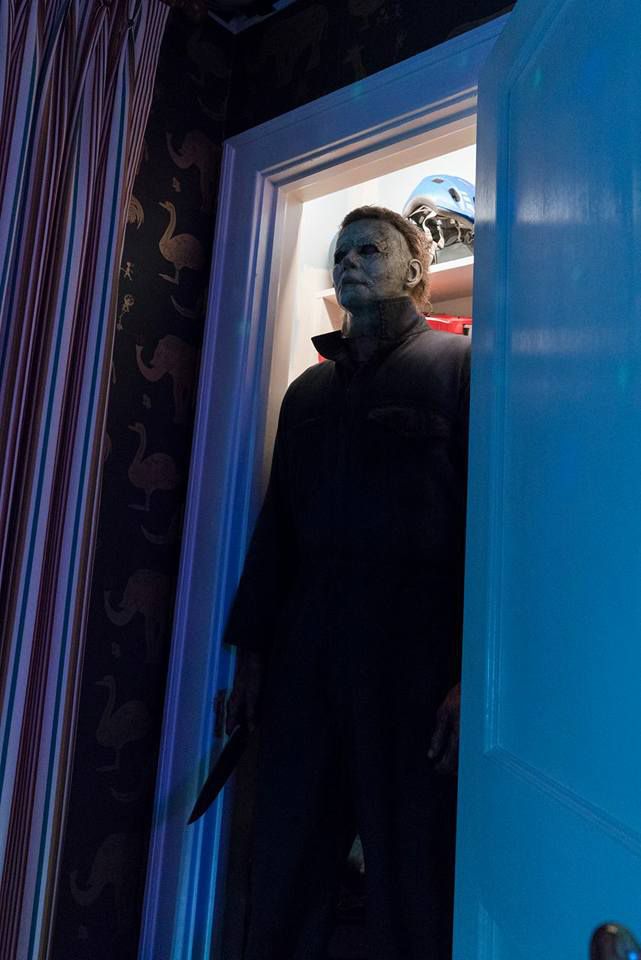 Michael Myers in a closet in Halloween (2018)