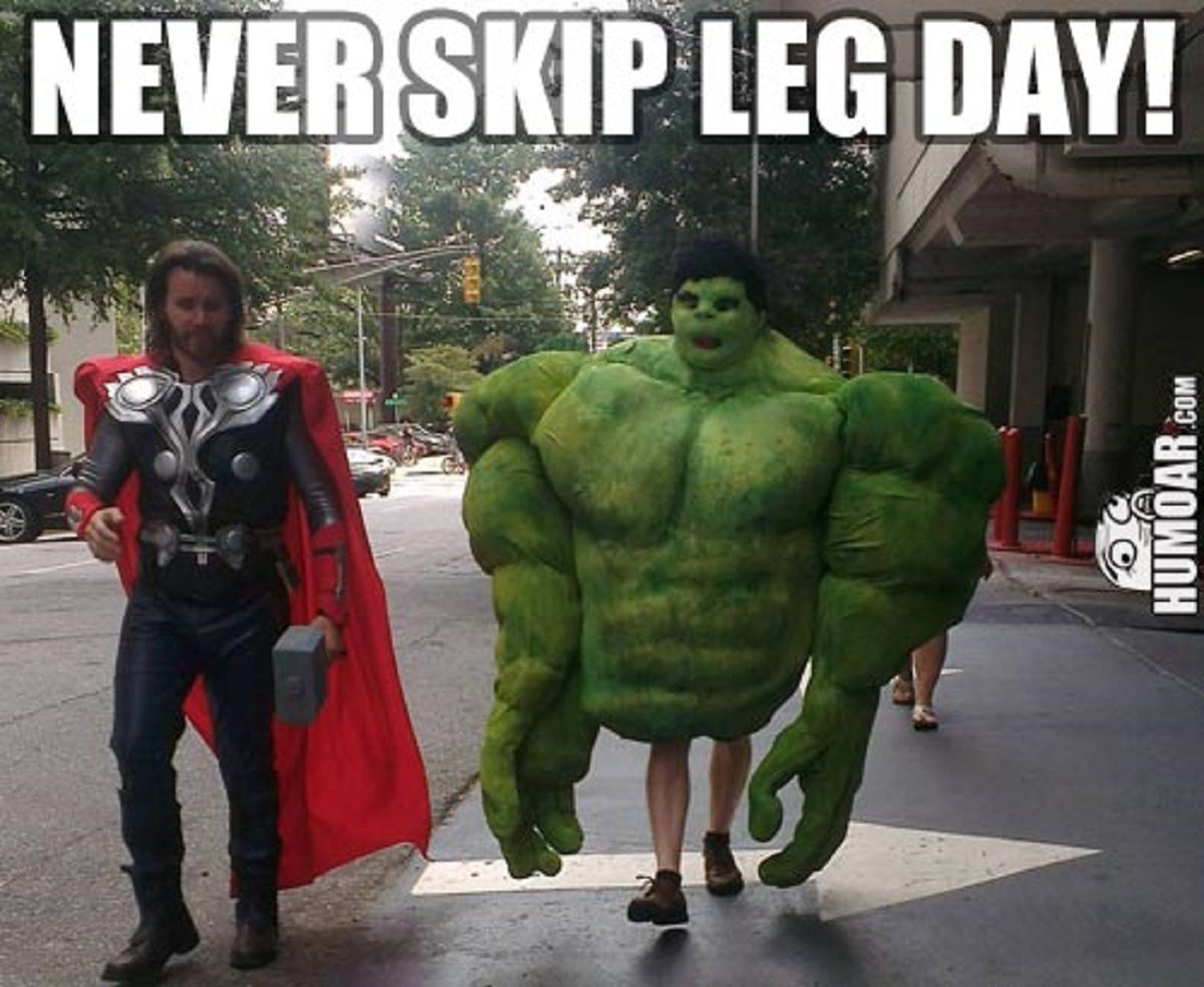Never Skip Leg Day Hulk Meme