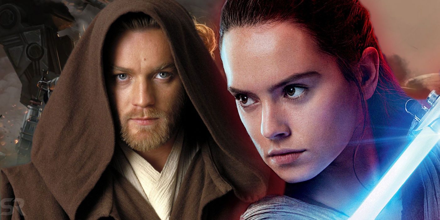Obi Wan Kenobi and Rey Star Wars Movies Header