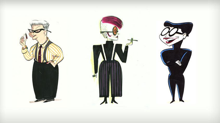 Pixar Concept Art Edna Mode Character Design