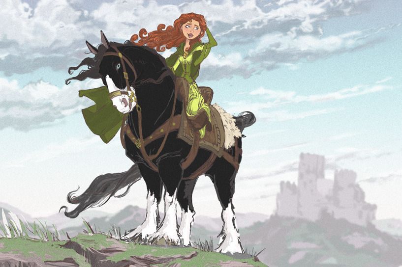 Pixar Concept Art Regal Merida