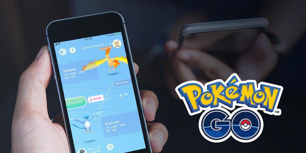 An image showing a phone with Pokémon Go