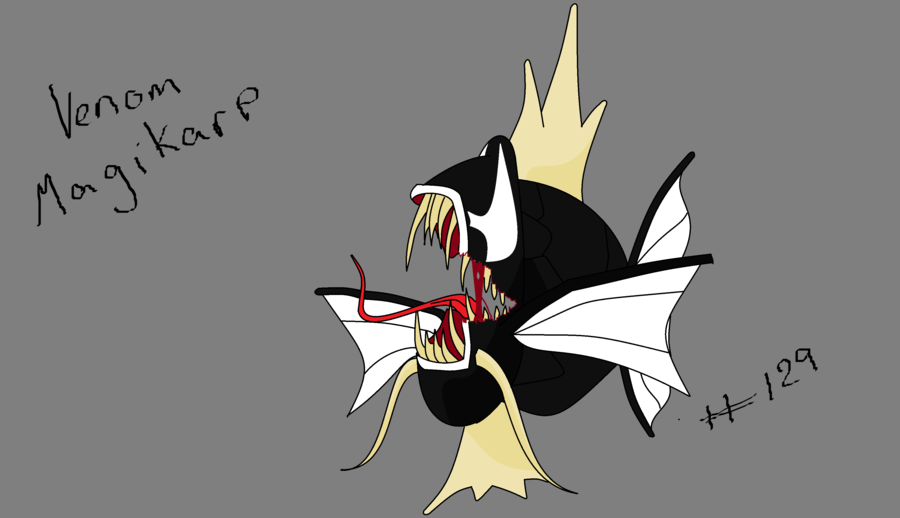 Pokemon Venom Magikarp Fan Art by Pokemon Draws
