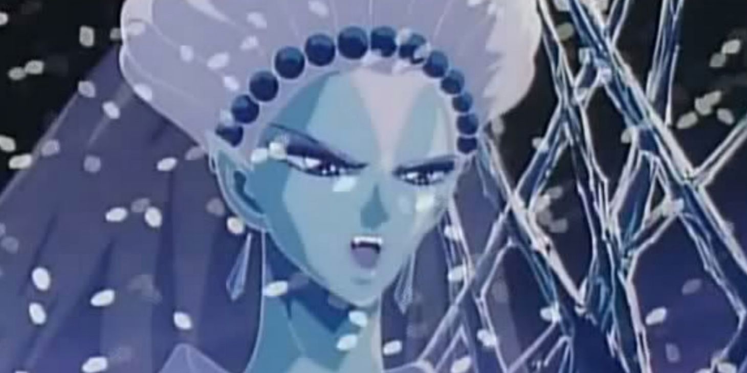 Princess Snow Kaguya and her ice in Sailor Moon S Movie