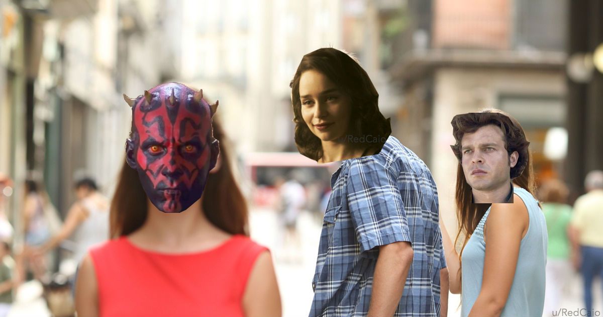 Qi'ra Darth Maul Han Solo Cheating Boyfriend Meme Solo A Star Wars Story