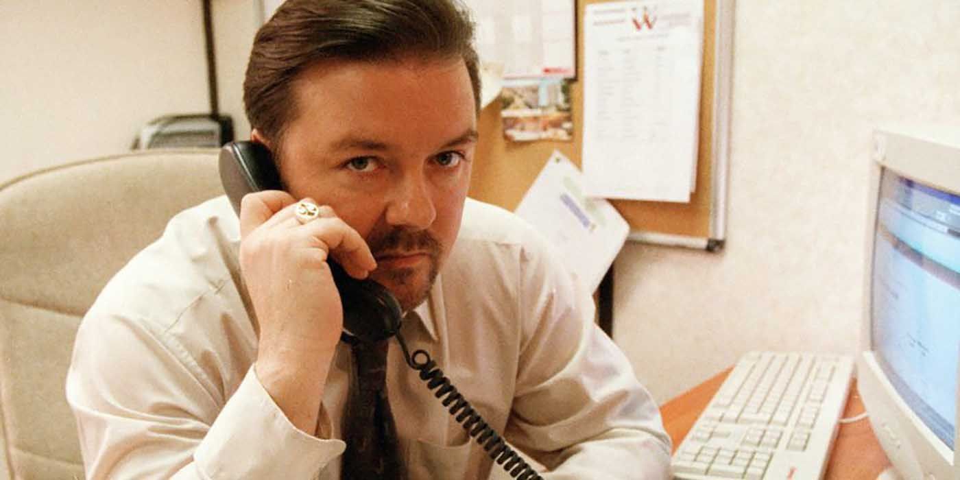 Rick Gervais as David Brent in The Office