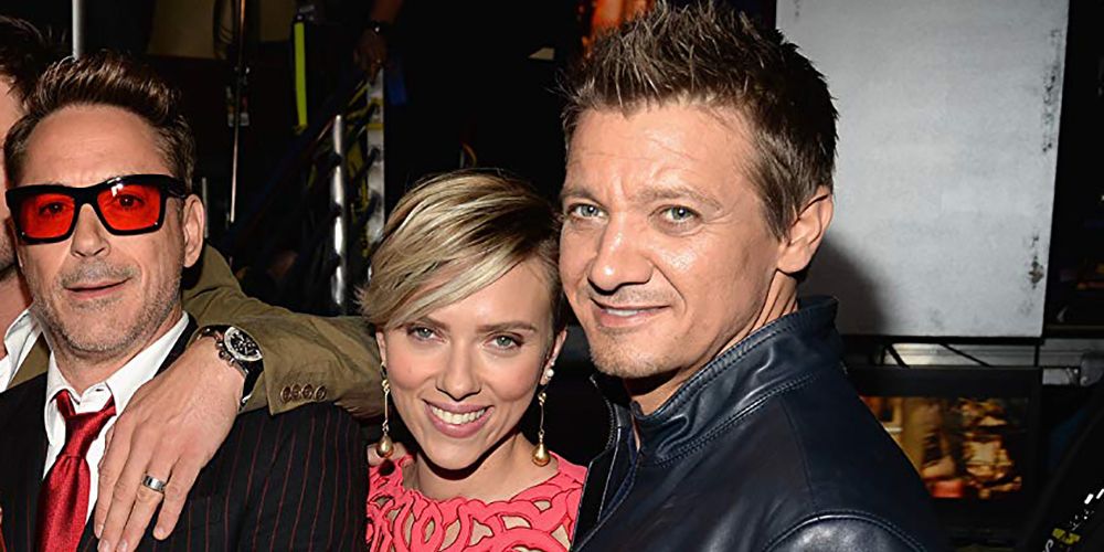 Robert Downey Jr Scarlett Johansson and Jeremy Renner