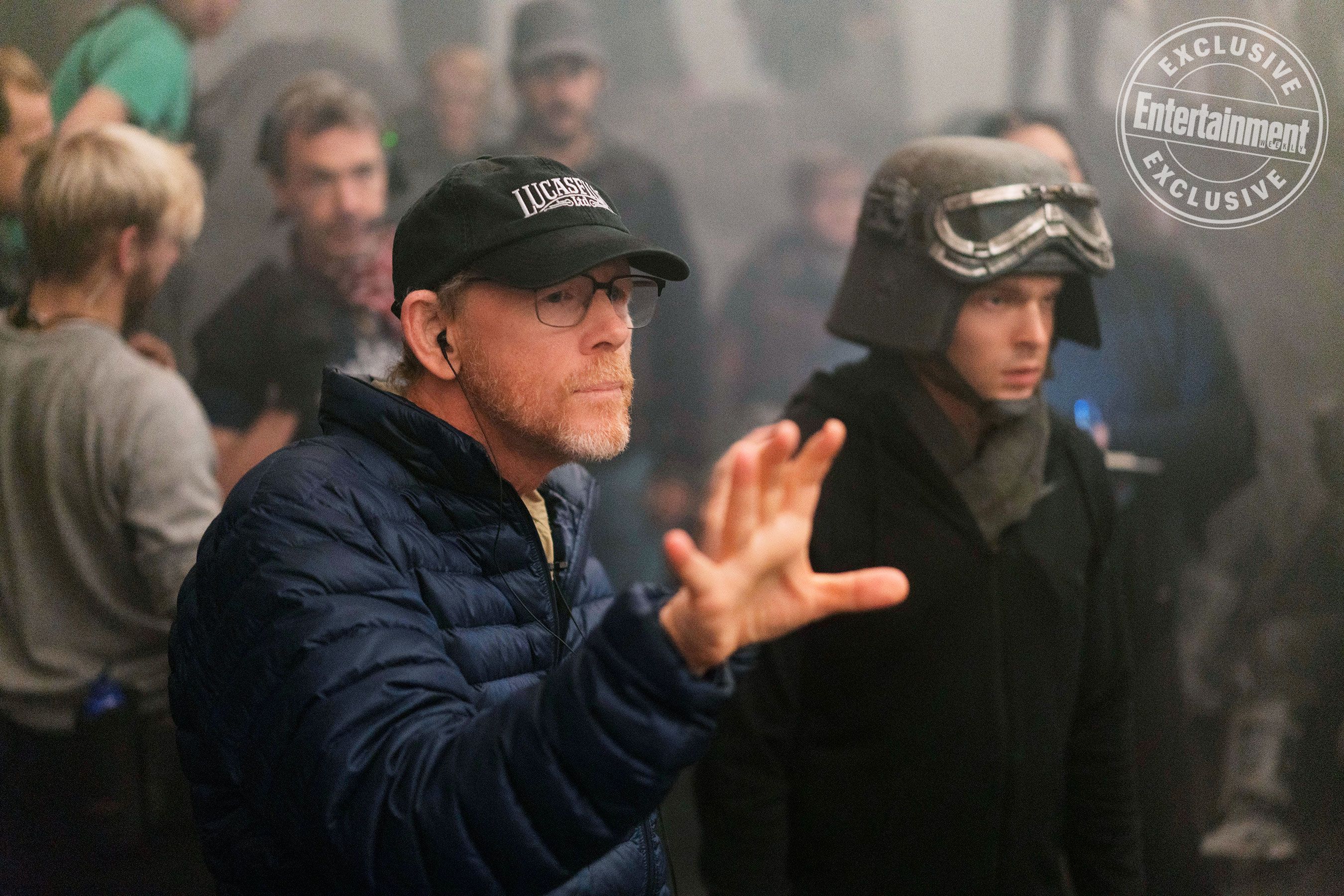 Ron Howard and Alden Ehrenreich Solo a Star Wars Story