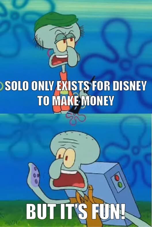 Solo A Star Wars Story Squidward Meme