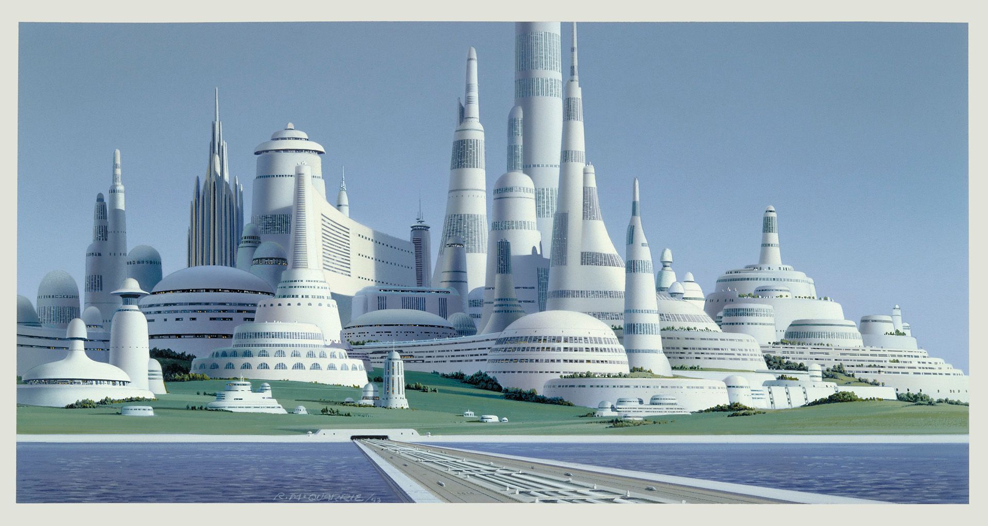 Star Wars Concept Art Alderaan Ralph McQuarrie
