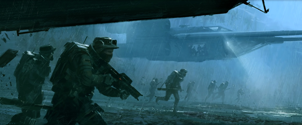 Star Wars Concept Art Night Operation