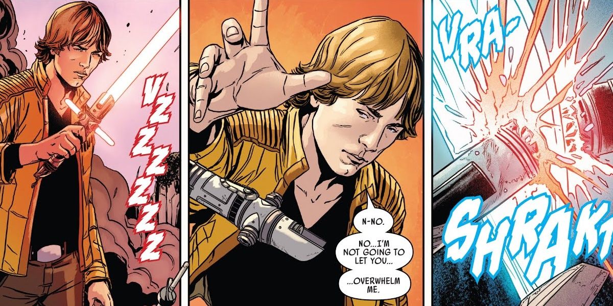 Star Wars Luke Crossguard Lightsaber Comic