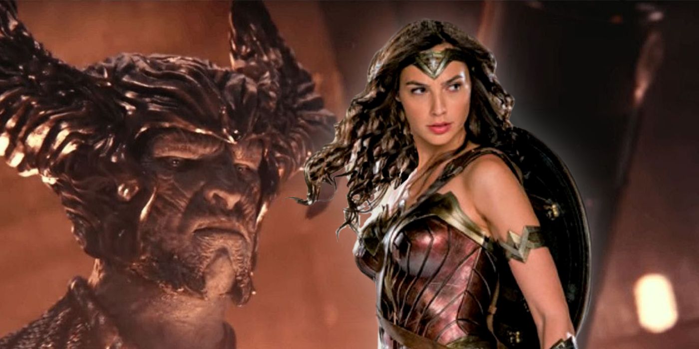 Steppenwolf and Wonder Woman in Justice League