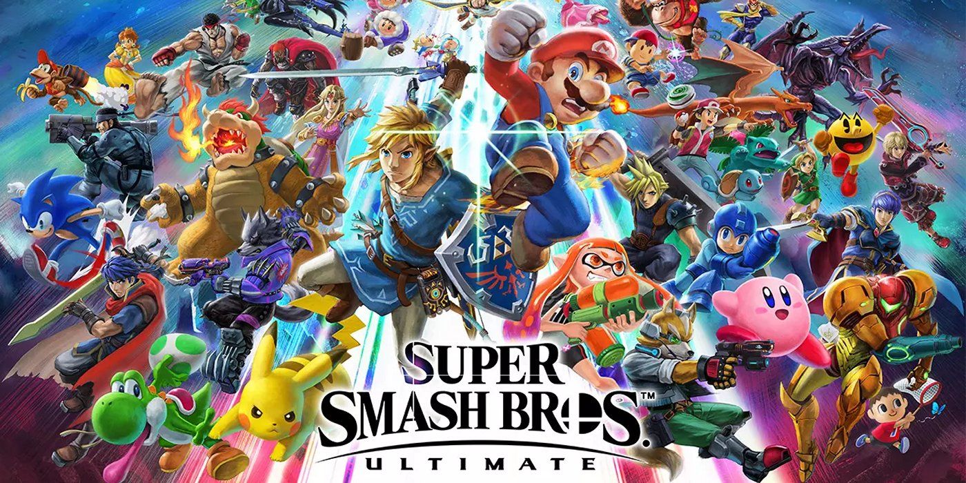 Nintendo characters appear in promo art for Super Smash Bros Ultimate 