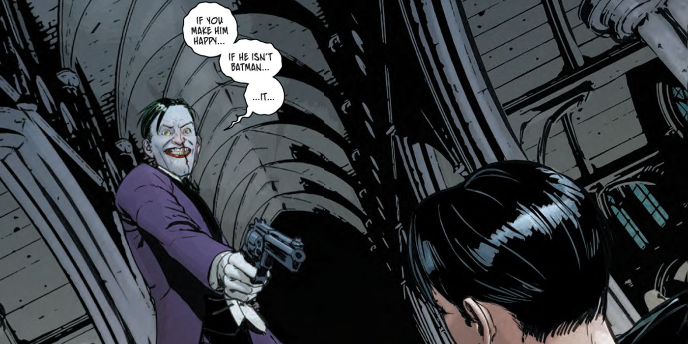 The Joker confronts Catwoman in Batman #49