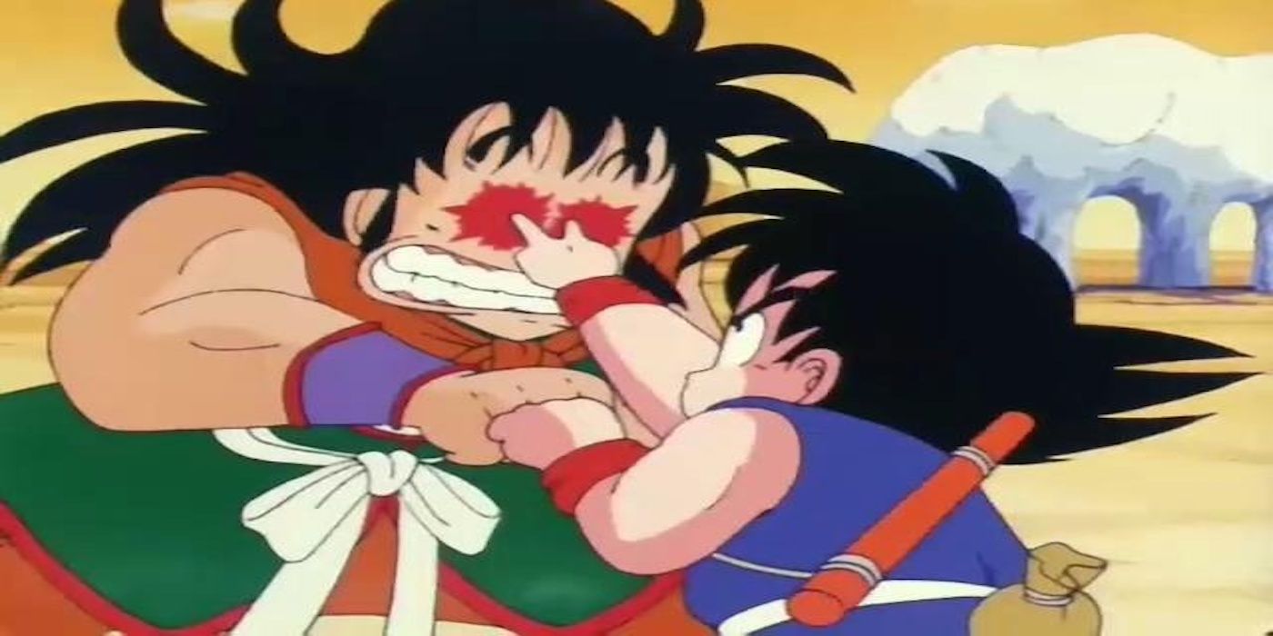 Young Goku Blinds Yamcha
