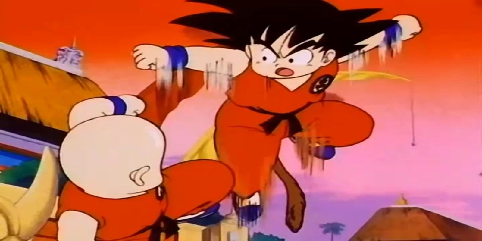 Young Goku Versus Young Krillin