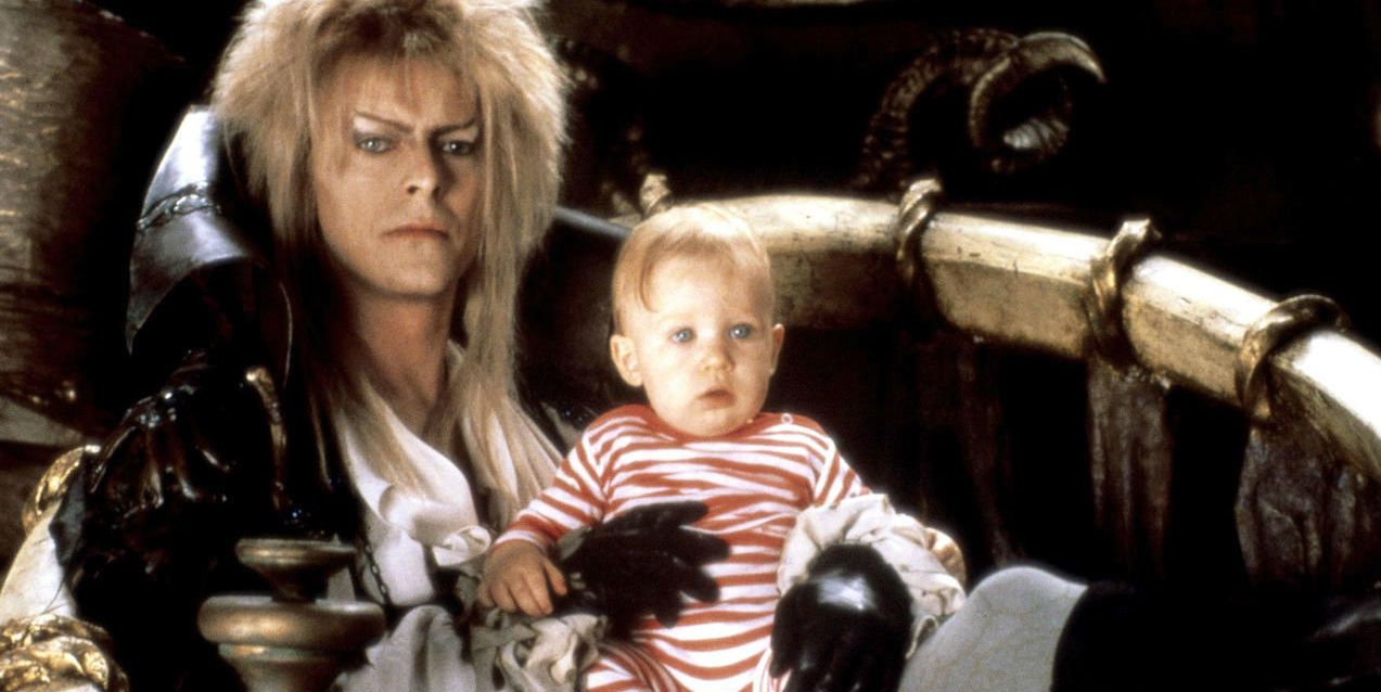 David Bowie and baby in Labyrinth