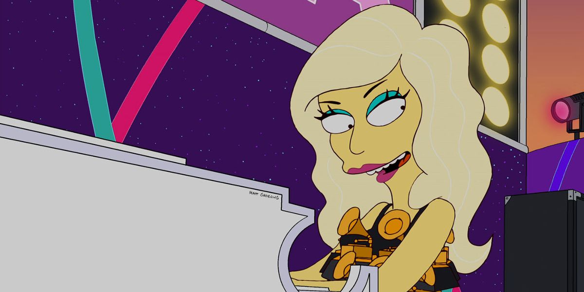 Lady Gaga in The Simpsons episode Lisa Goes Gaga