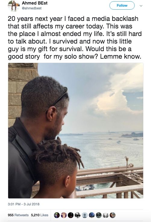 Ahmed Best Jar Jar backlash tweet