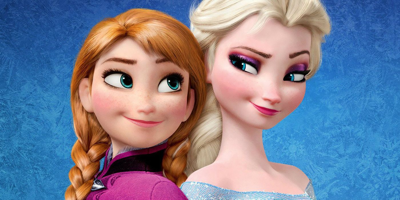Anna and Elsa in a promo from Frozen
