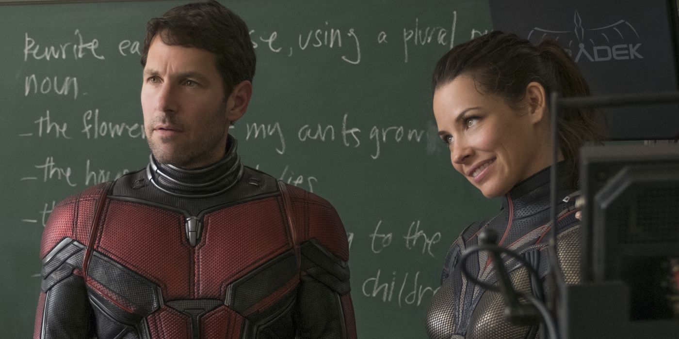 Ant-Man and the Wasp in a classroom