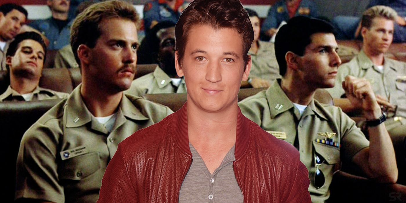 Anthony Edwards Miles Teller and Tom Cruise in Top Gun