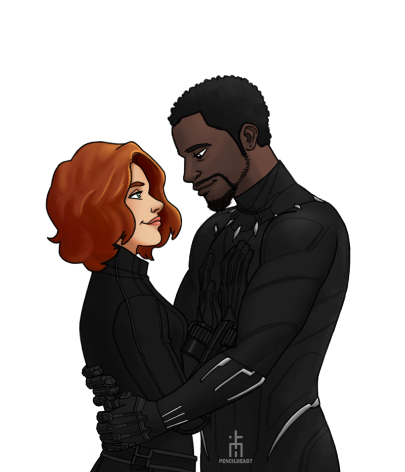 Black Widow and Black Panther 