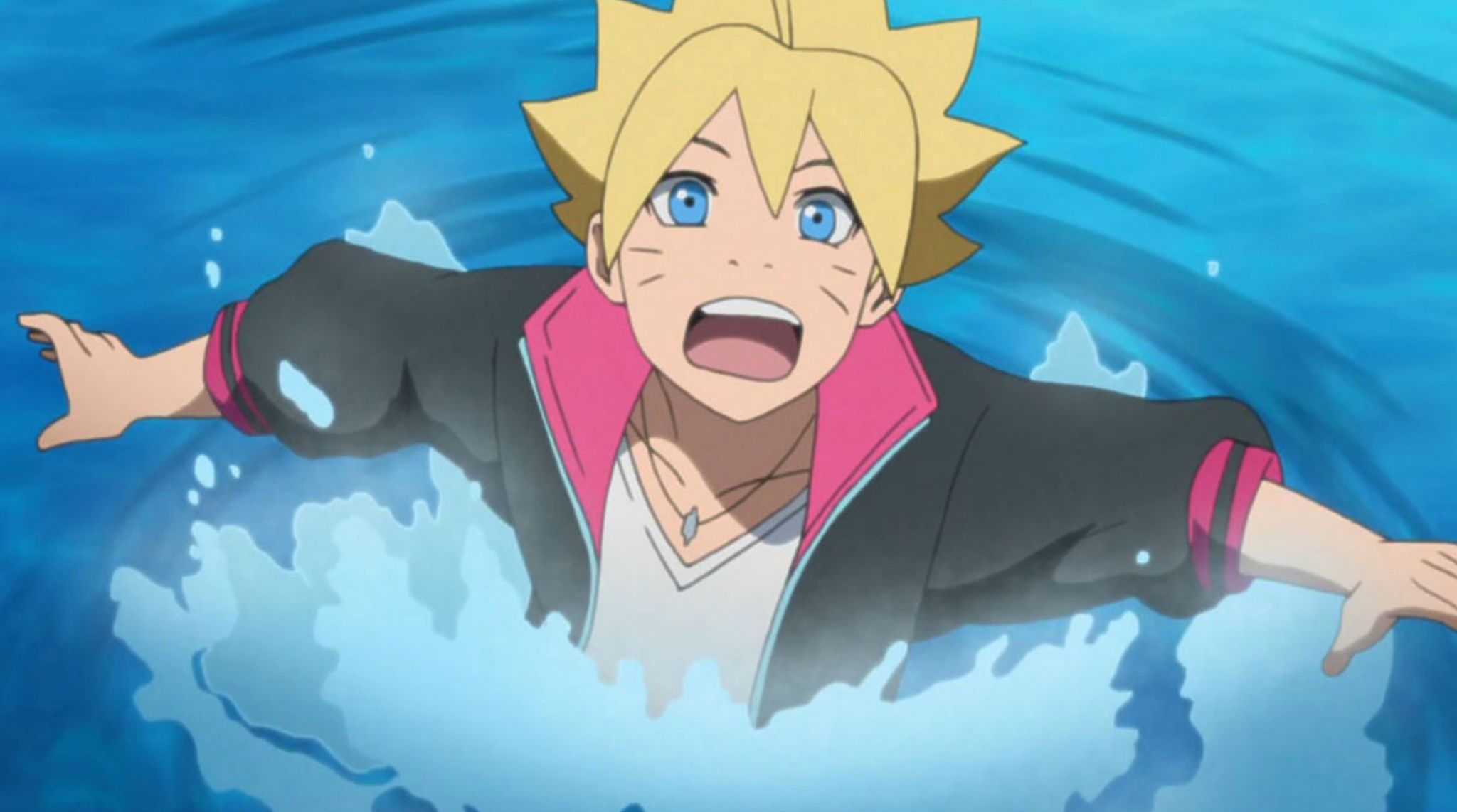 Boruto Emerges From Water