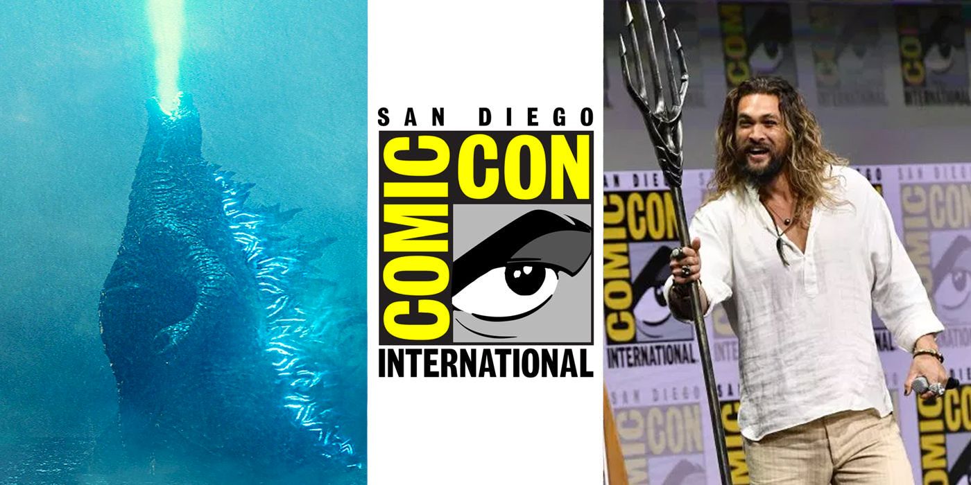 Comic Con 2018 Aquaman and Godzilla