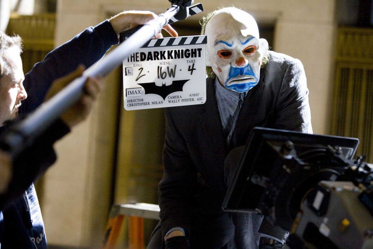 Dark Knight Behind The Scenes Clown Mask