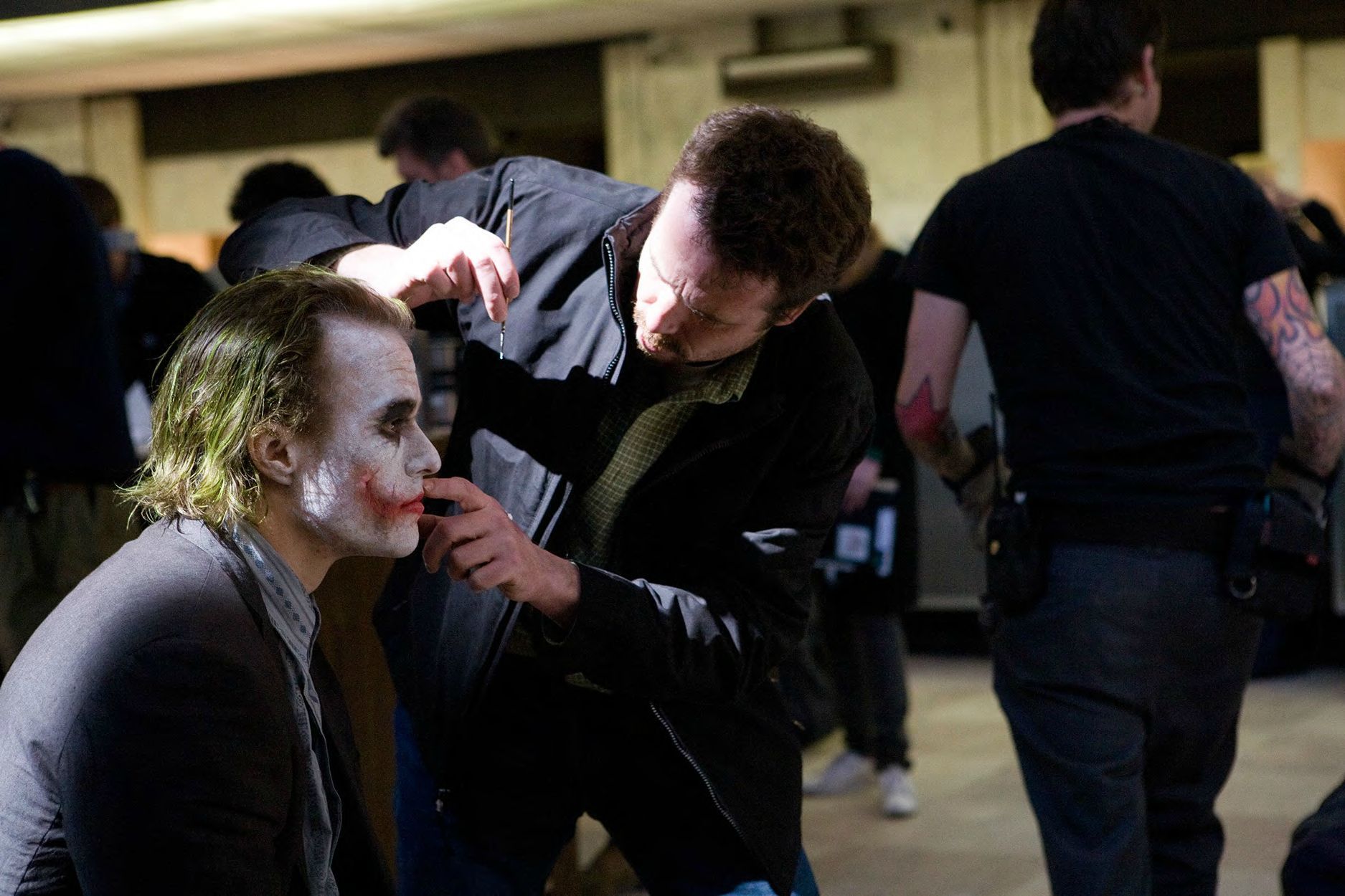 Dark Knight Behind The Scenes Joker Makeup