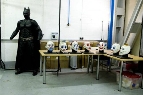 Dark Knight Behind The Scenes Masks