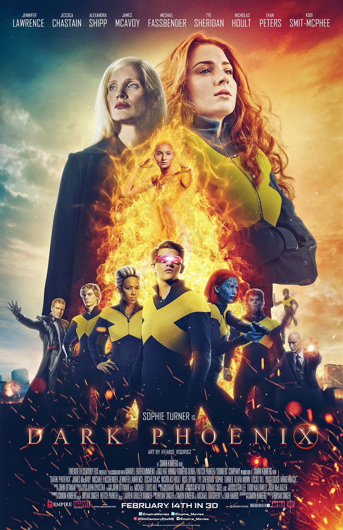 Dark Phoenix Fan-Poster by Fabio Rodrigues