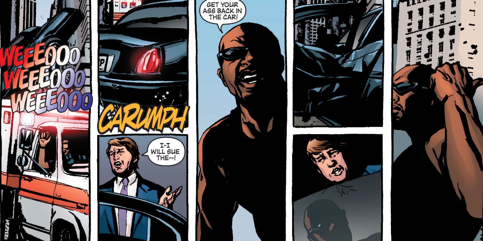 Donald Trump and Luke Cage in New Avengers