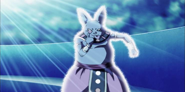 Dragon Ball Champa macht ein unfreundliches Gesicht
