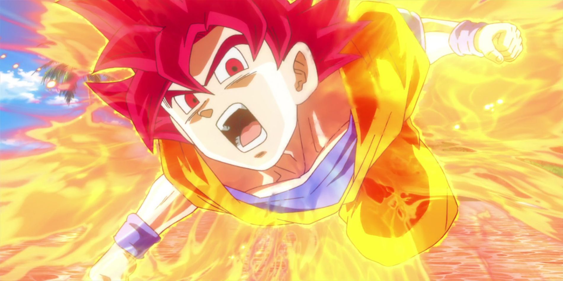 Dragon Ball Super Saiyan God Goku Attacks