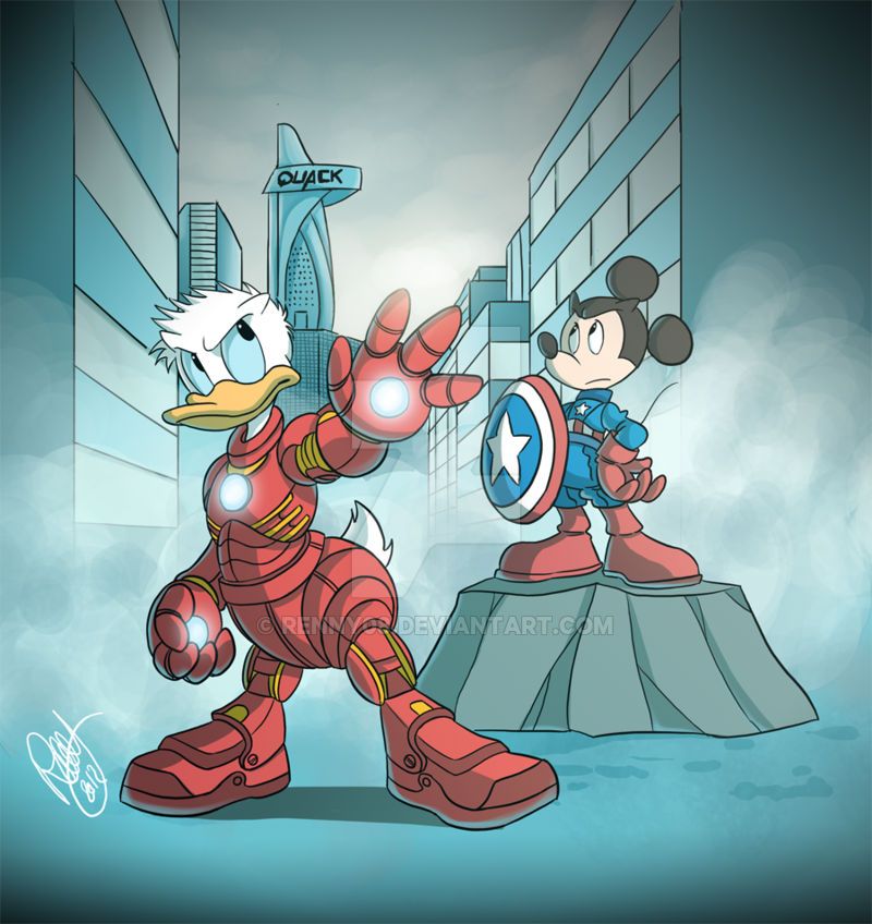 Duck Avengers Disney by_renny08-d564lkj