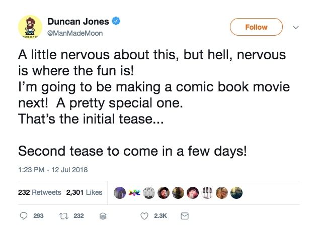 Duncan Jones Tweet Comic Book Movie