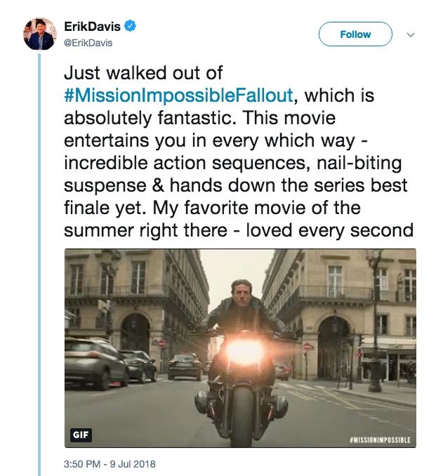 Mission: Impossible – Fallout Reactions Praise Tom Cruise’s Latest