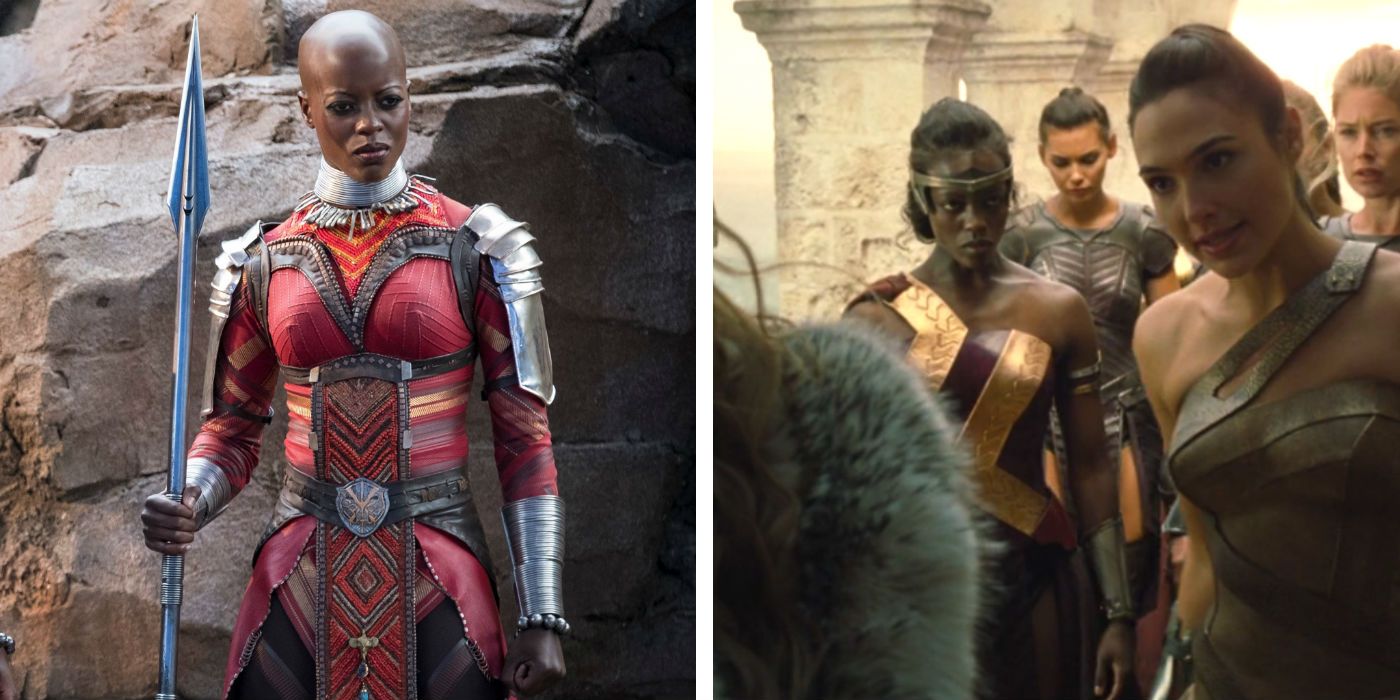 Florence Kasumba in Black Panther and Wonder Woman