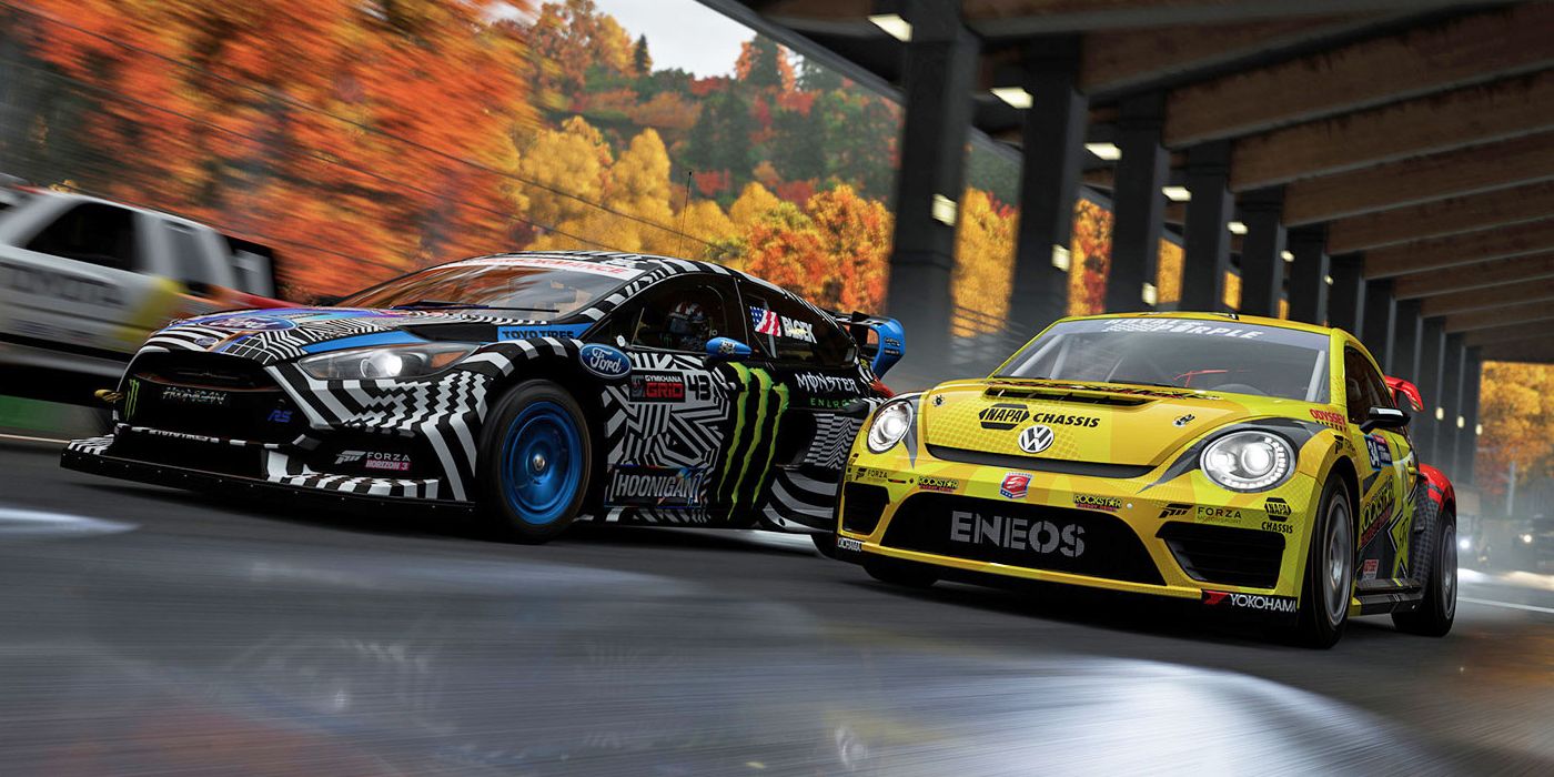 Multiple cars race in Forza Motorsport 7
